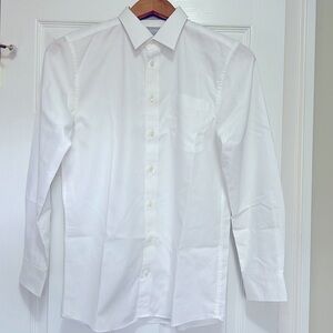 Boys Nordstrom white button down dress shirt
